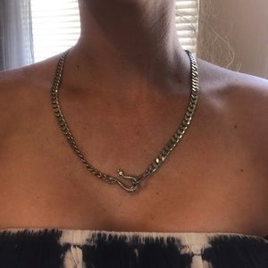 Sterling silver Snake necklace and ring set